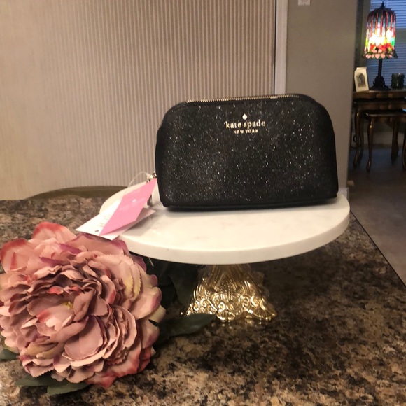 New Kate Spade Glitter Cosmetic Case - Picture 2 of 8
